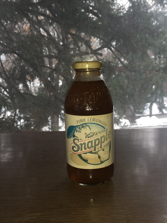 A very old bottle of pink lemonade Snapple